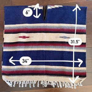 Handmade Woven Wool Poncho